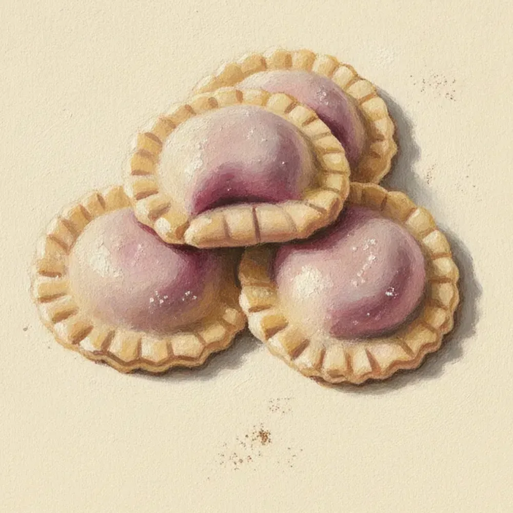 Gouache illustration of Casunziei