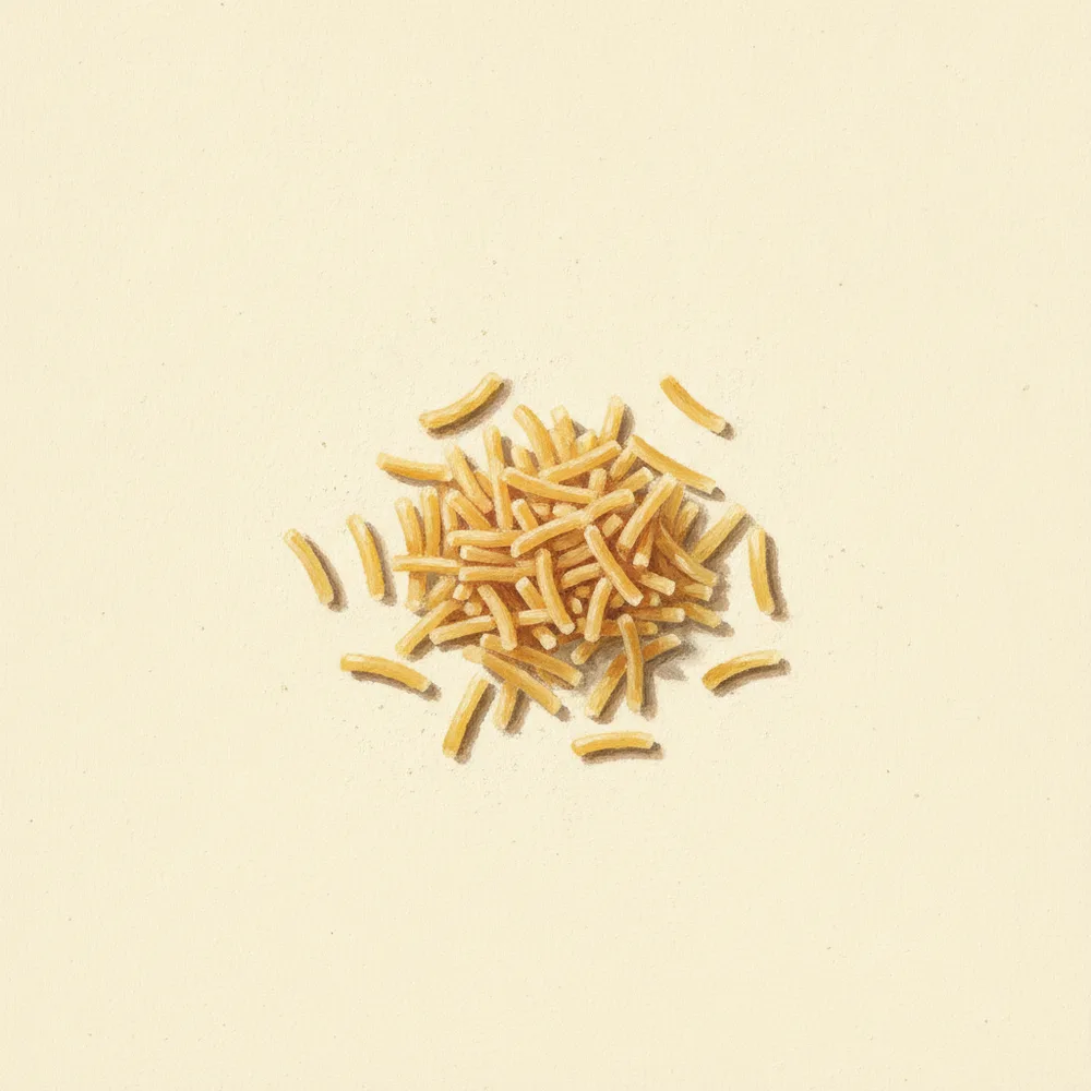 Gouache illustration of Fideos
