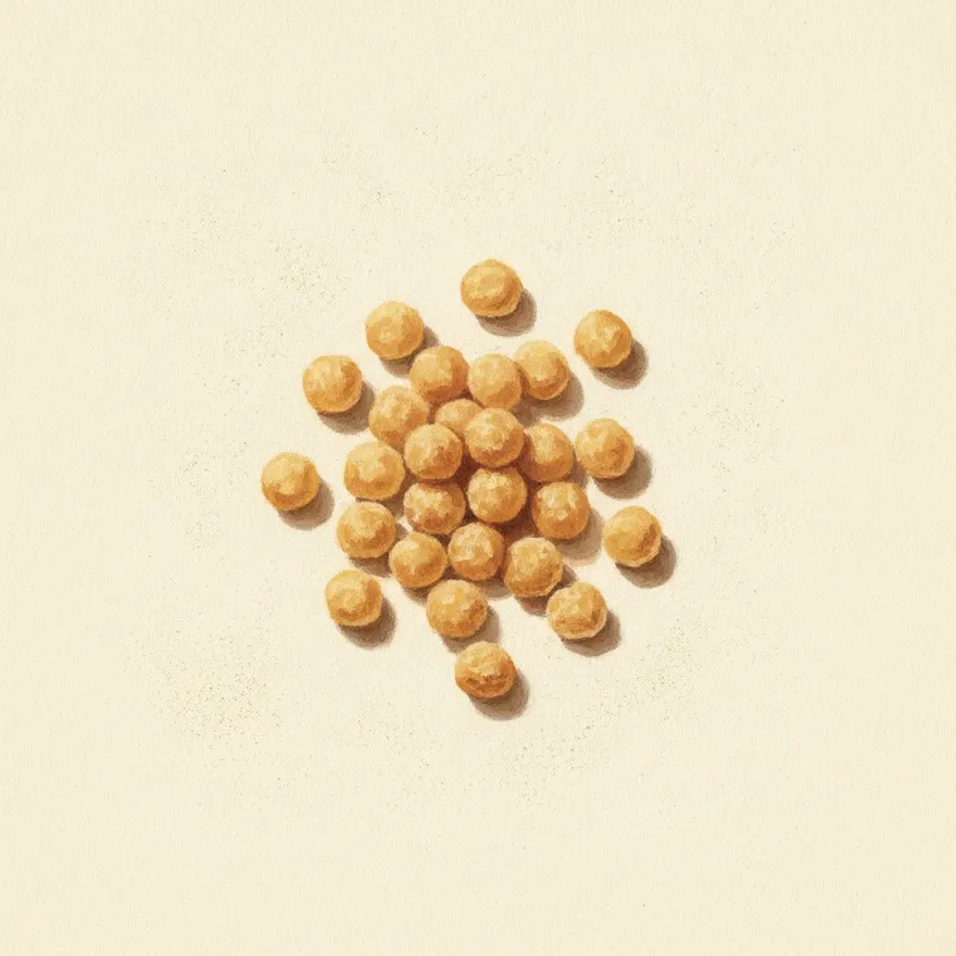 Gouache illustration of Fregola