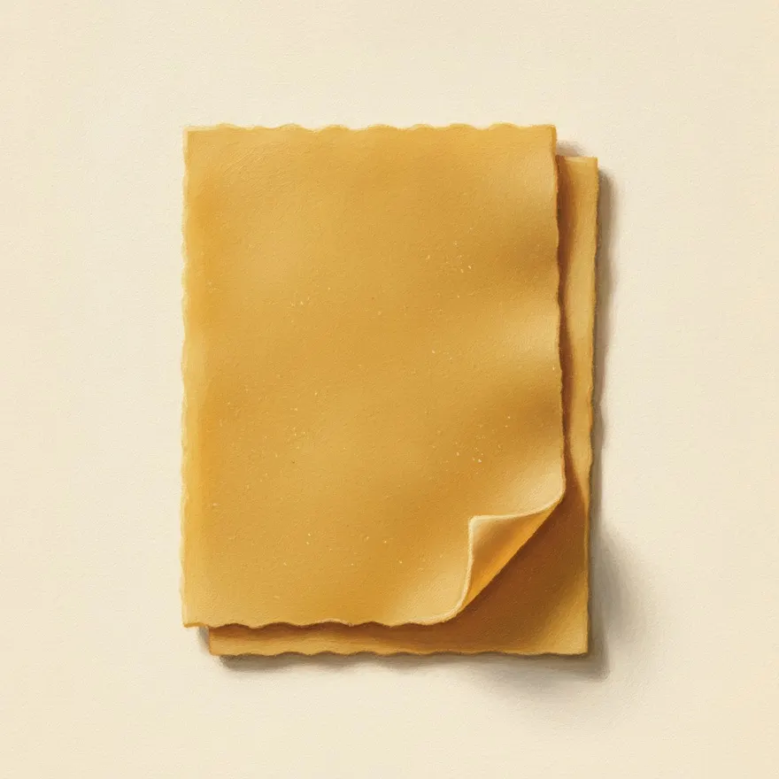 Gouache illustration of Lasagna