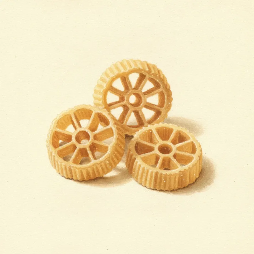 Gouache illustration of Rotelle