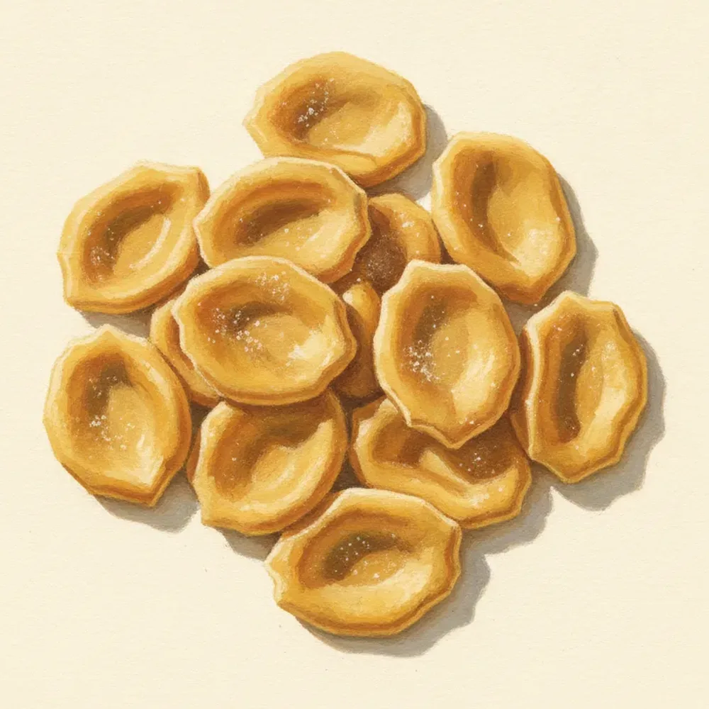 Gouache illustration of Strascinati